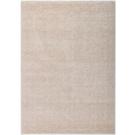 HOME DELUXE - Teppich SOFI - Farbe: Beige, Größe: 300 x 200 cm - Allergikerfreundlich, Floorhöhe: 4,3 cm, 100% Polypropylen Friese I Floorteppich Shaggy Designteppich  Teppich Hochflorteppich Flor Woh
