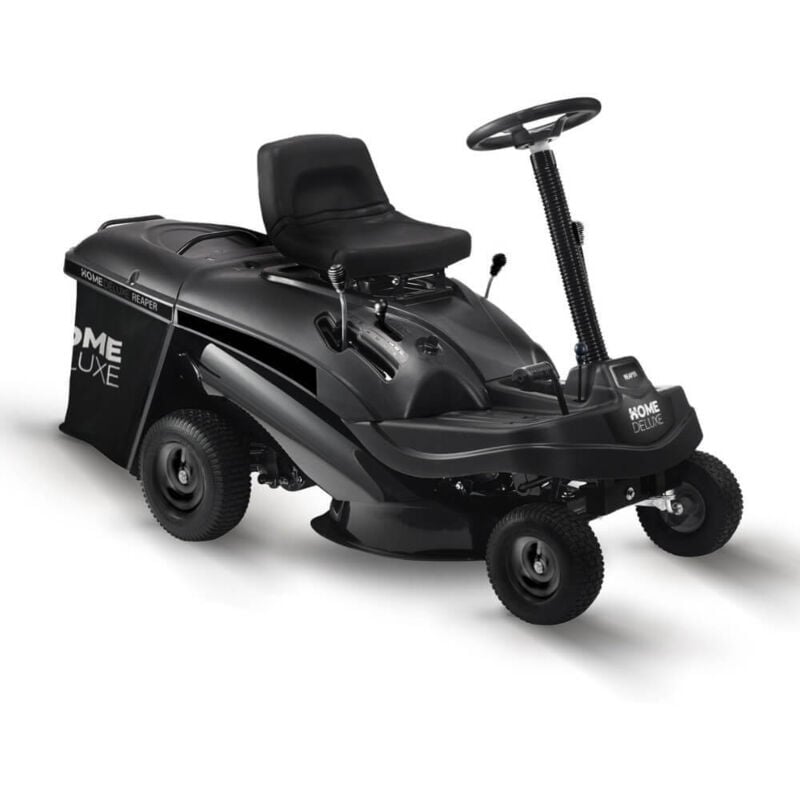 Tondeuse à gazon reaper Noir - Puissance moteur 4,5 kW (6,5 cv) - Bac de ramassage 150 litres - Home Deluxe