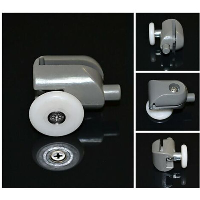 Türrolle für Duschkabine mit Durchmesser 5-10 mm V1 - 1er Set Türrolle Rolle Glastürrolle Rollenführung - Home Deluxe