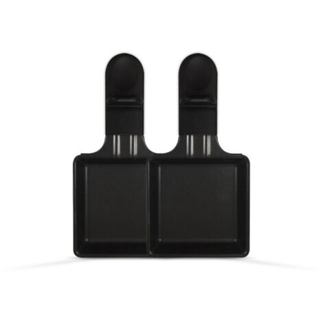 Home Equipement – Coupelles carrées 95443 pour appareil à raclette – Lot de 2 – Revêtement anti-adhésif – Largeur 9,5 cm pour nettoyage facile