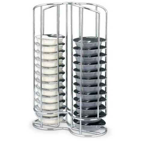 Home Equipement – Porte capsule de café TASSIMO – Capacité 32 capsules – 2 colonnes – Compatible avec modèles TASSIMO