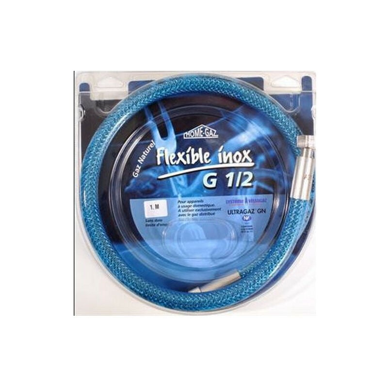 Flexible inox gaz nat 1.00 m - sans date