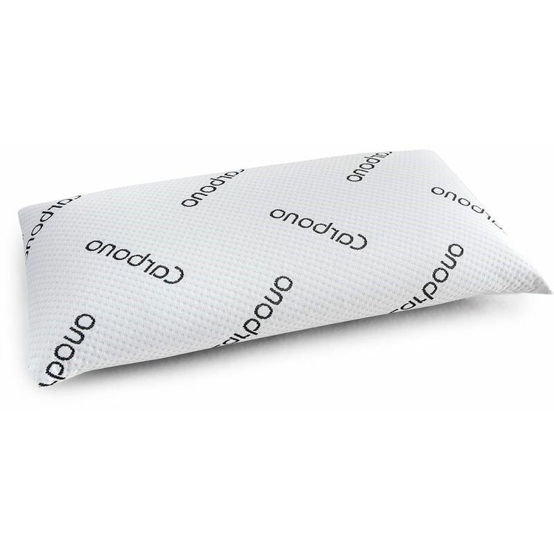 

®- Almohada viscoelástica Carbono Activo, núcleo Perforado, ergonómica, máxima transpirabilidad | 60 X 40 cm - Home Heavenly