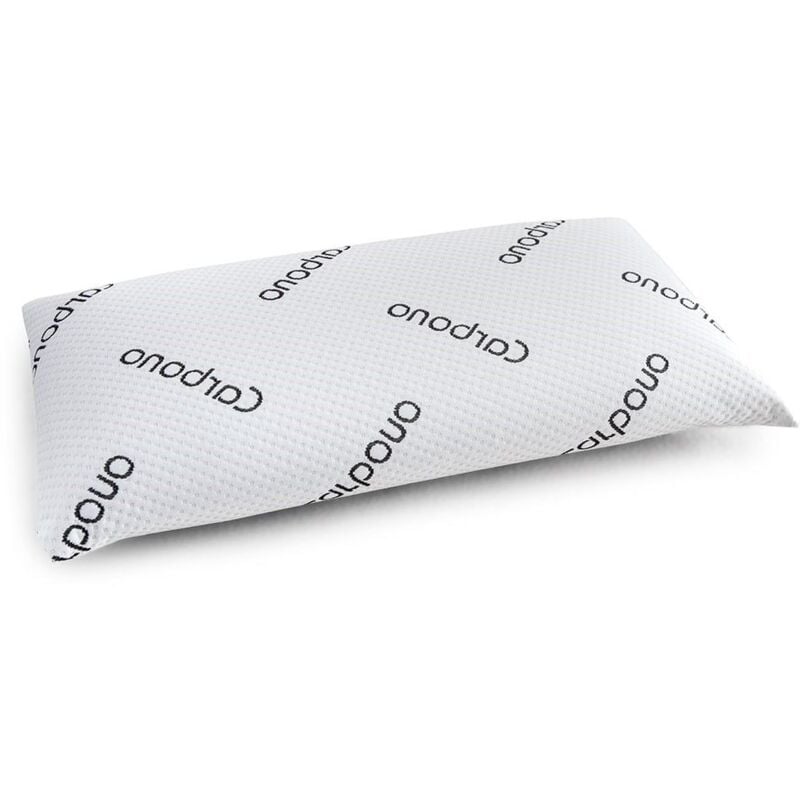 

®- Almohada viscoelástica Carbono Activo, núcleo Perforado, ergonómica, máxima transpirabilidad | 70 X 40 cm - Home Heavenly