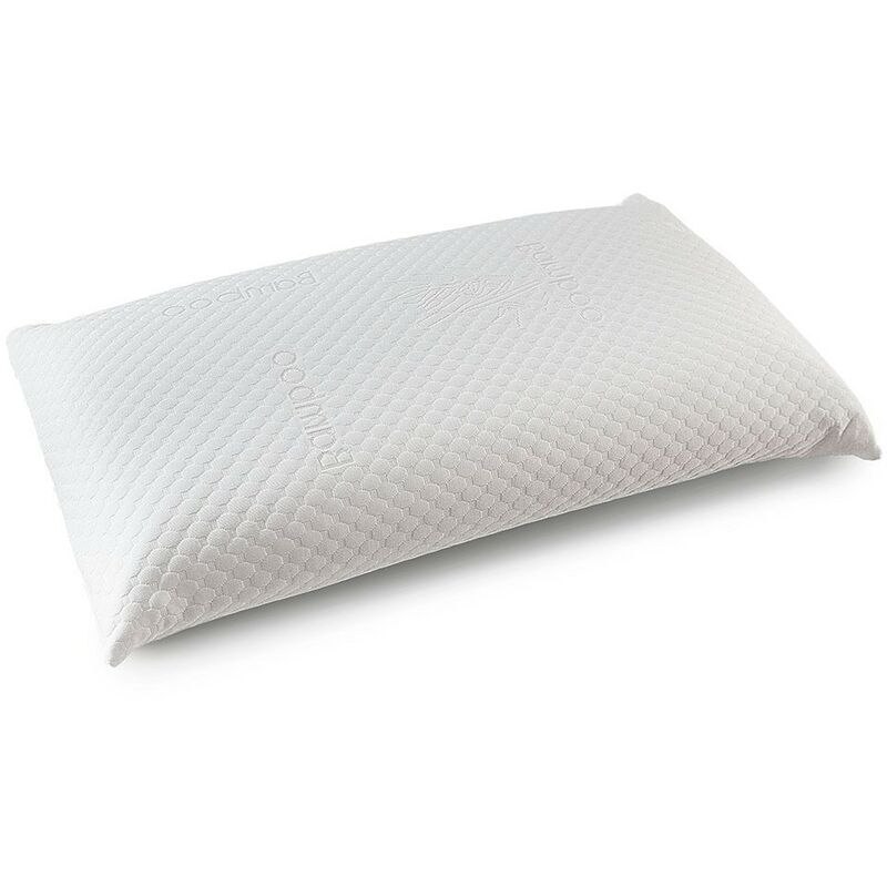 

®- Almohada viscoelástica con Fibra de BAMBÚ, núcleo Perforado, ergonómica | 75 X 40 cm - Home Heavenly