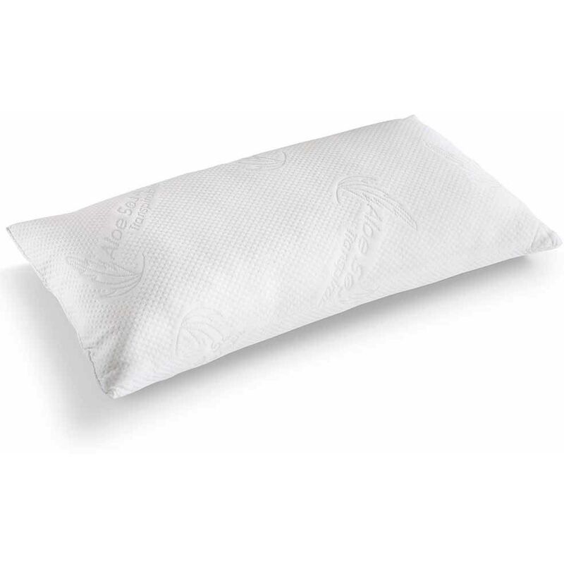 

® - Almohada Viscoelástica de Copos Aloe Soja, Transpirable, Antialérgica, Fabricada en España | 75 x 40 cm - Home Heavenly