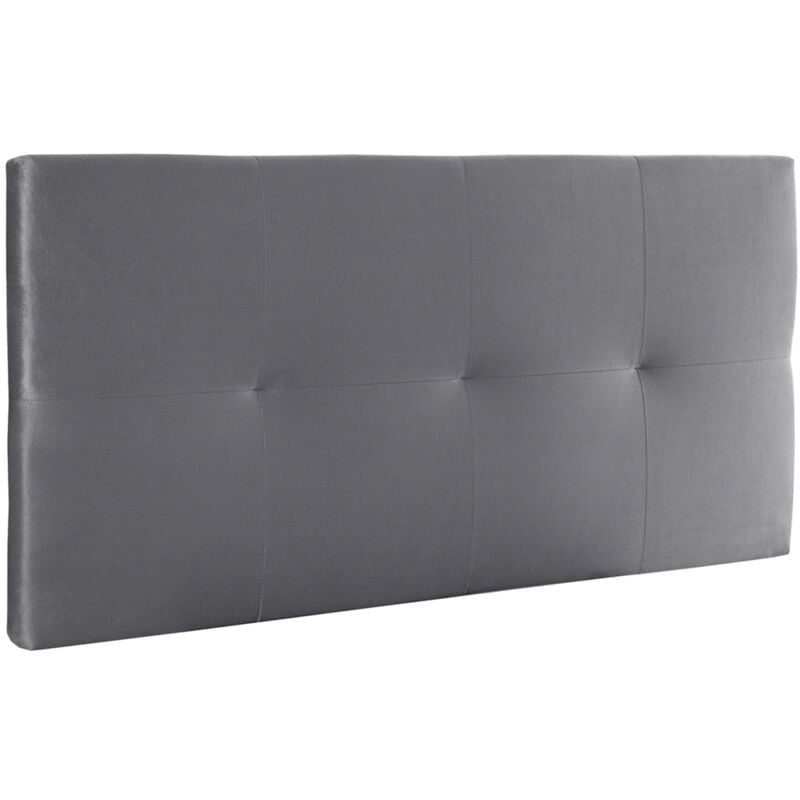 

®- Cabecero cama tapizado JENSEN, acolchado, cama individual o matrimonial, no incluye herrajes | 105 cm; Color : Gris - Gr-tela-Olson - Home Heavenly