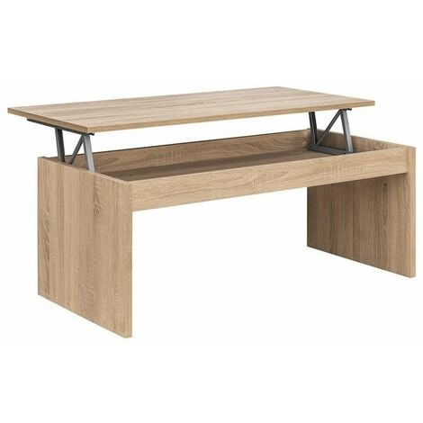 Home Heavenly® - Mesa de Centro elevable para Comedor, salón Premier, Mesa Auxiliar 100x50 cm Color: Roble