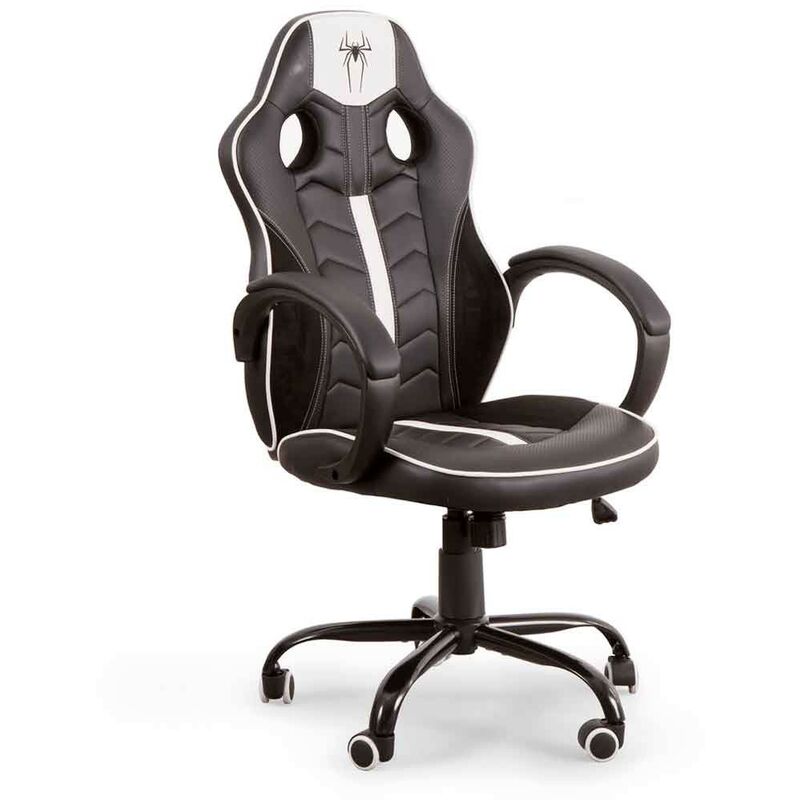 

®- Silla Gaming Spider-S, Silla de Oficina, sillón Gamer ergonómico, Giratorio Asiento Regulable en Altura | Color: - Blanco-spider - Home Heavenly