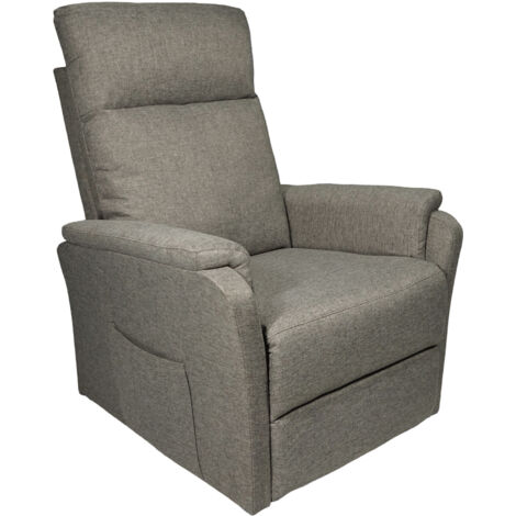 Home Heavenly® - Sillón relax DELTA, reclinable eléctrico con elevador, ergonómico y tapizado en tela.  Color: Beige