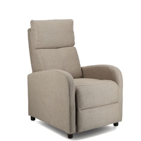 Home Heavenly®- Sillón Relax NEXUS cómodo y Compacto, Butaca reclinable con reposapiés Color: Gris