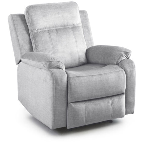 Home Heavenly® -  Sillón Relax REIMON, sillón reclinable de 3 posiciones, Apertura por palanca  Color: Gris