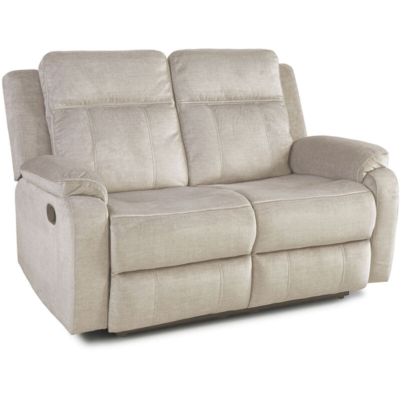 

Home Heavenly® - Sofá relax 2 plazas REIMON, Sofá reclinable en 3 posiciones, Apertura por palanca. | Color: - Beige C3