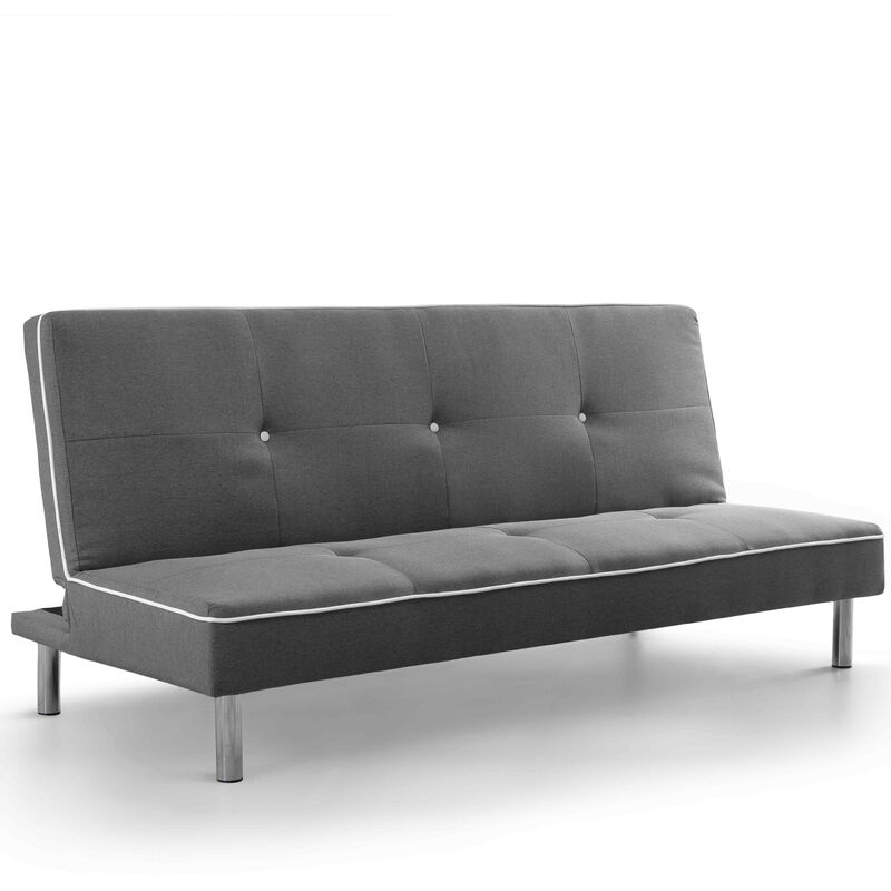 

Home Heavenly®- Sofá Cama SOL Clic Clac 3 plazas, económico, Moderno, Plegable | Color: - Gris - Sol