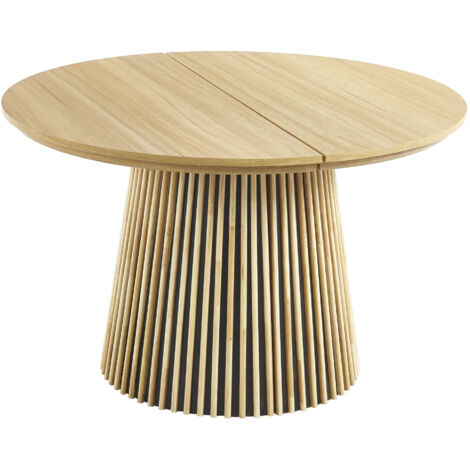 Home Heavenly®Mesa Comedor Redonda Extensible Kena Mesa salón de 120 cm hasta 200 cm  Medida: 120 cm