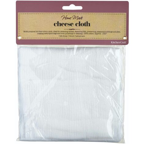 Home Made Cheese / Käsetuch de Cheese, Baumwolle, Weiß, 1,6 m