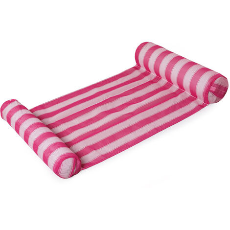 Home Multi-Usage Flottantes Hamac,Hamac Gonflable(Fauteuil de Salon,Hamac,Drifter) Portable Flotteur Ultraléger Pliable avec Une Petite Pompe -Rose，Fonepro