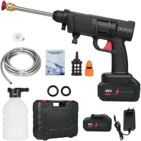 Home portable Haute pression Washer 48 V Batterie sans fil Machine de lavage de voiture