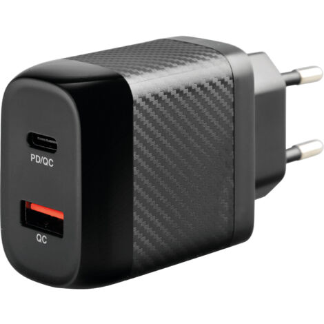 Home Power Pro, caricabatteria da rete con 2 porte USB - PD / QC 3.0 - 20W - 100/230V