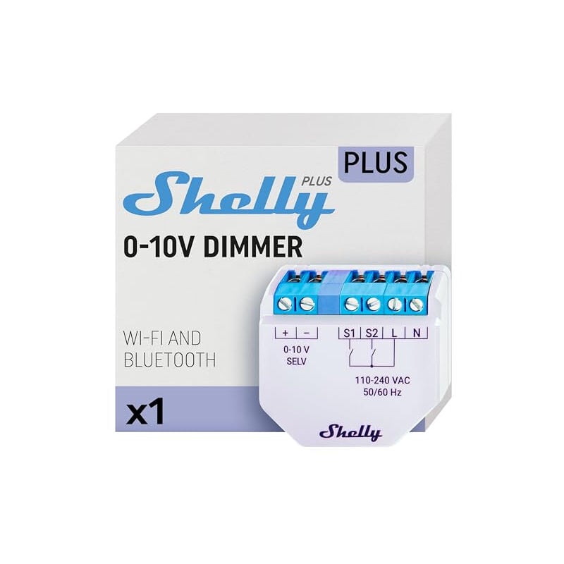 Shelly - home relais dimmer 0-10V unterputz PLUSDIMMER0