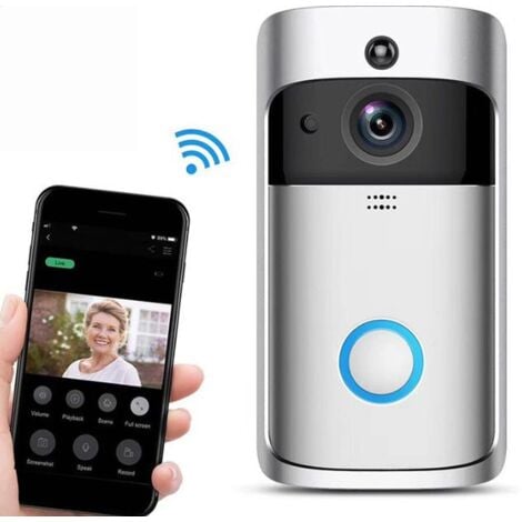 Home Smart wifi Campanello visivo V5 Campanello visivo senza fili Citofono Telefono cellulare Videocitofono con monitoraggio remoto