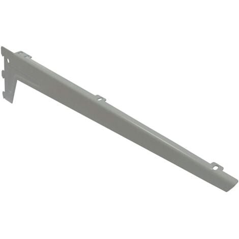 ELEMENT SYSTEM Home System 66189 Reggimensola a 3 GanciAngolate con Clip, Alluminio, 48 cm, Set di 2 Pezzi