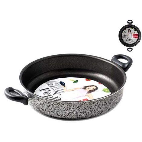 HOME Tegame due manici antiaderente stone cm26 Pentole cucina Nuovo