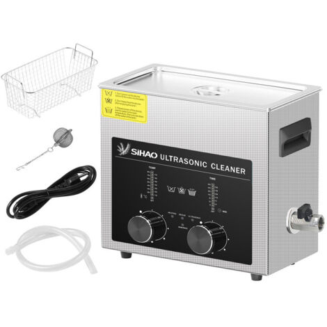Home Ultraschallreiniger 6L tragbare Multifunktions-Ultraschallmaschine für vielseitige und effiziente Reinigung Schwarz