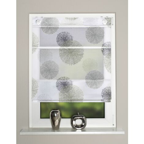 Home Wohnideen Raffrollo Pusteblume stein 130 x 45 cm Rollos