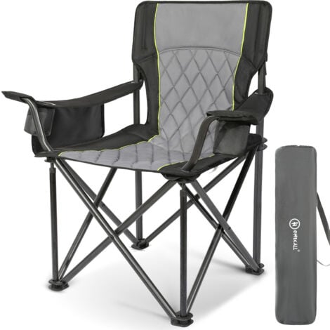 HOMECALL Campingstuhl Übergroßer Klappstuhl mit hoher Rückenlehne, XXL Faltstuhl Gepolstert ( Bis 360KG Belastbar ) , Robust und Zuverlässig klappstuhl für Outdoor, Balkon, Garten