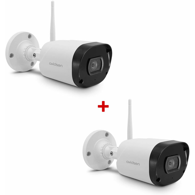 Caméra extérieure ip Wifi compatible appli Avidsen Home HomeCam wr Avidsen 127052 - Lot de 2