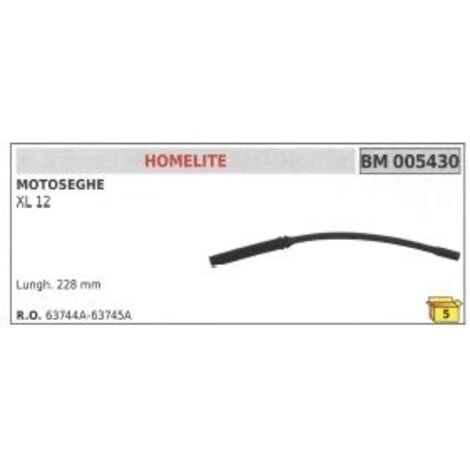 HOMELITE XL 12 tronçonneuse tube souffleur longueur 228 mm 63744A-63745A