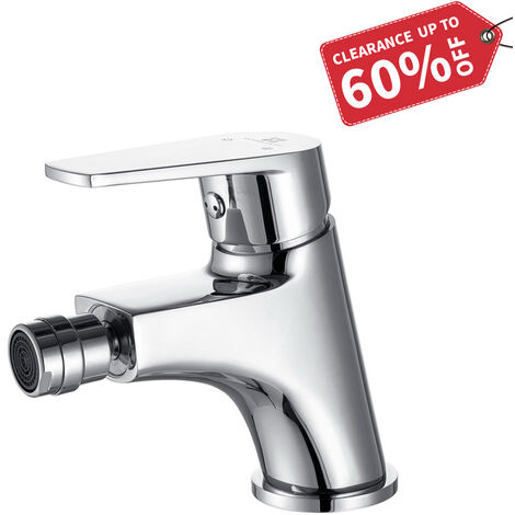 Homelody Badarmatur - Bidetarmatur Einhebel-Bidetmischer Bidetbatterie Wasserhahn für Bidet, Chrom Armatur