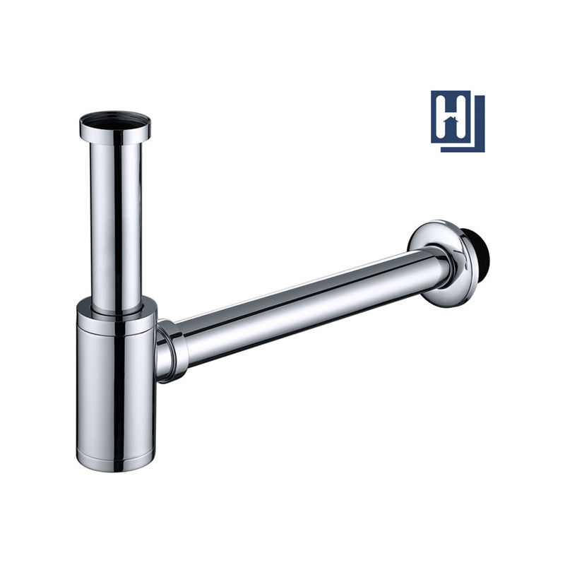 

Homelody Sifón tubular sifón de acero inoxidable para lavabo