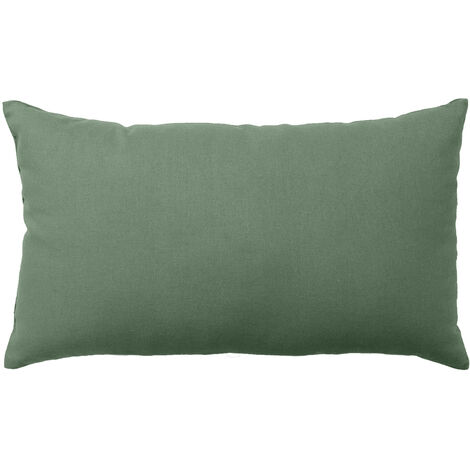 Homemaison – Coussin de sol non déhoussable 30x50 cm – 100% coton taupe – Rembourrage fibres polyester pour confort optimal