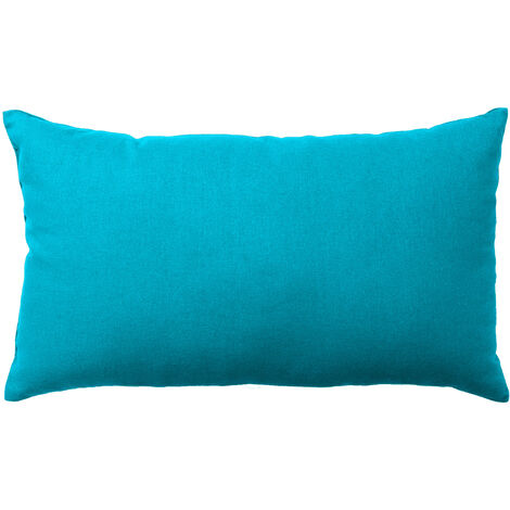 Homemaison – Coussin de sol non déhoussable 30x50 cm en coton turquoise – Confort optimal pour assises modernes – Rembourrage en fibres polyester