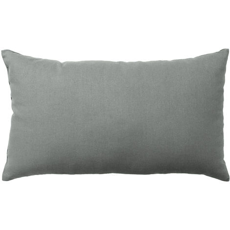 Homemaison – Coussin de sol non déhoussable en coton 100% gris clair 30x50 cm – Rembourrage fibres polyester pour confort optimal