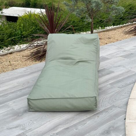 Homemaison – Matelas bain de soleil en microbille turquoise 160x65 cm – Résistant à la pluie et au soleil – Déhoussable avec zip – Confort optimal