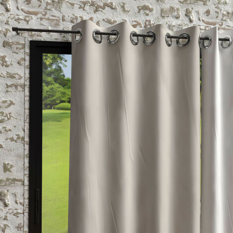 SIMONE READY RIDEAU SUR RUBAN 140 X 300 CM BLANC