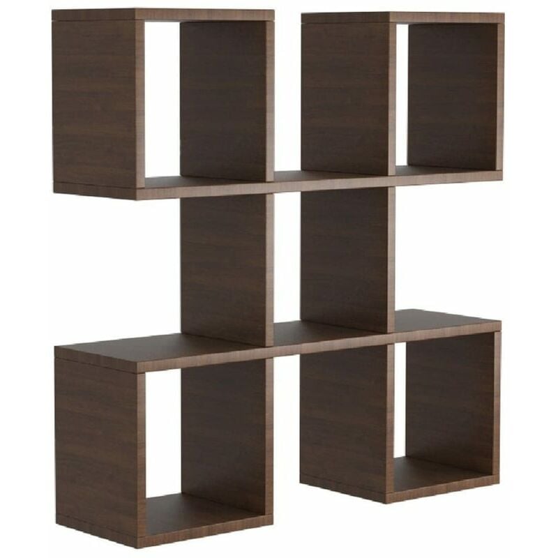 

Home Mania - Homemania Estante de pared Spider 70x20x70 cm wengué - Marrón
