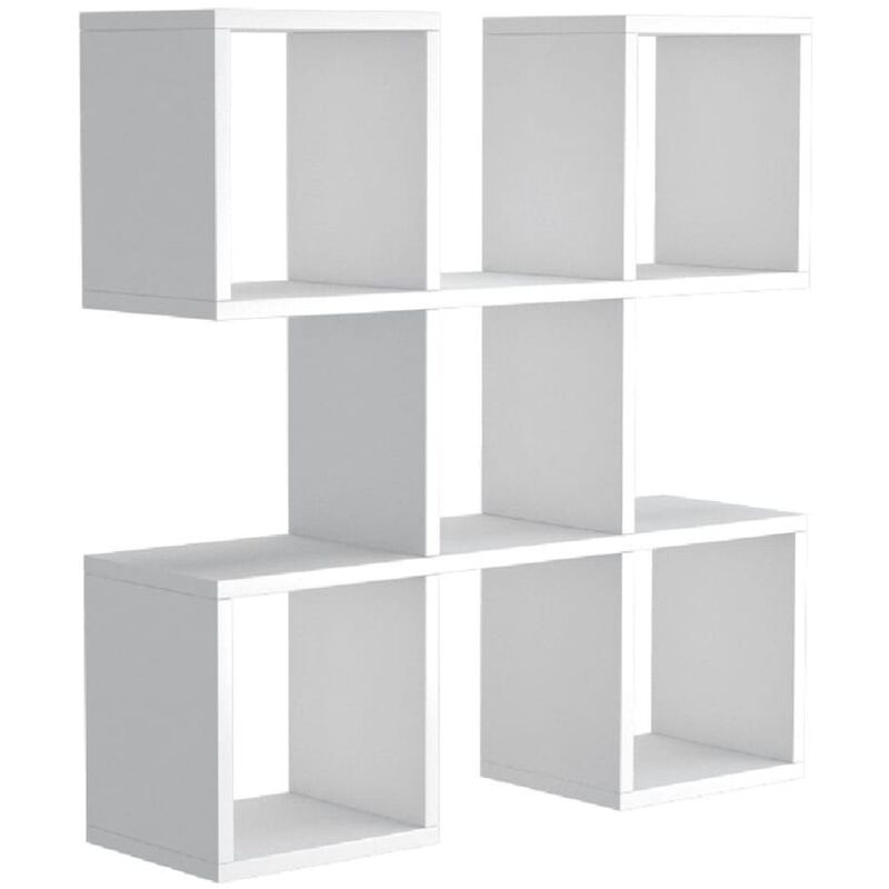 

Home Mania - Homemania Estante de pared Spider 70x20x70 cm blanco - Blanco