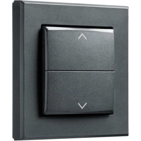 HOMEMATIC IP 156171A0, Tasterwippe, Markenschalter mit Pfeilen, anthrazit