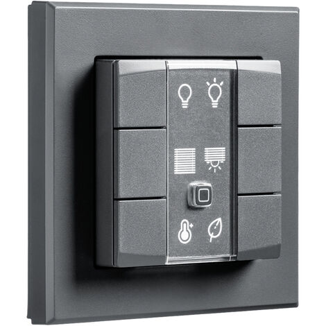 HOMEMATIC IP 159828A0, Wandtaster 6-fach, anthrazit