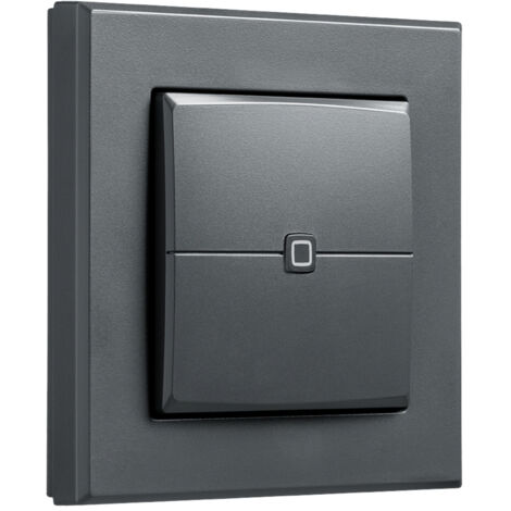 HOMEMATIC IP 159881A0, Wandtaster 2-fach, anthrazit