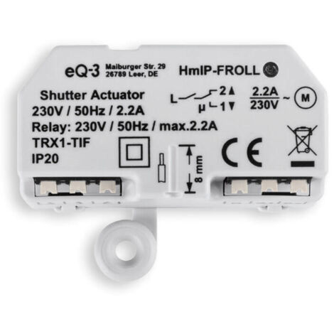 Homematic-IP HmIP-FROLL Interruptor para persiana enrollable blanco