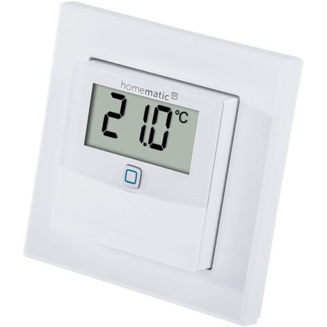 Homematic IP - Sensore di temperatura e umidità con display, interno, 150180A0