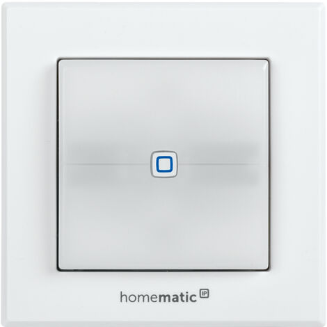 Homematic IP Smart Home 152020A0 - Actuator de commutazione per de interruttore di marca, con segnale de luce, due pulsanti illuminati, controlla dispositivi e luci tramite de l'app, Alexa e Google