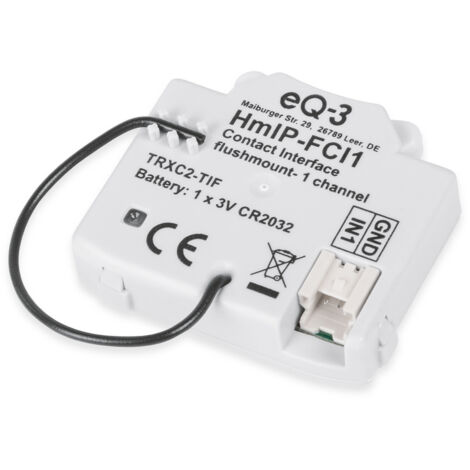 HOMEMATIC IP Smart Home 153489A0 Kontakt-Schnittstelle, Unterputz, 1-fach