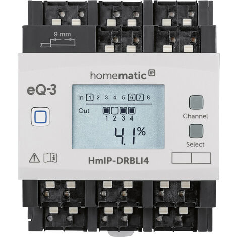 HOMEMATIC IP Smart Home 154362A0 Jalousieaktor für Hutschienenmonatege, 4-fach