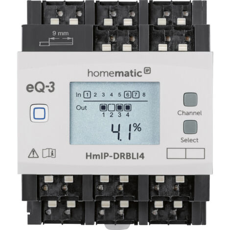 HOMEMATIC IP Smart Home 154362A0 Jalousieaktor für Hutschienenmonatege, 4-fach
